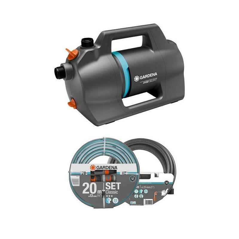 Gardena Besproeiingspomp 4100 Silent Set 3 Gardena Besproeiingspomp 4100 Silent Set