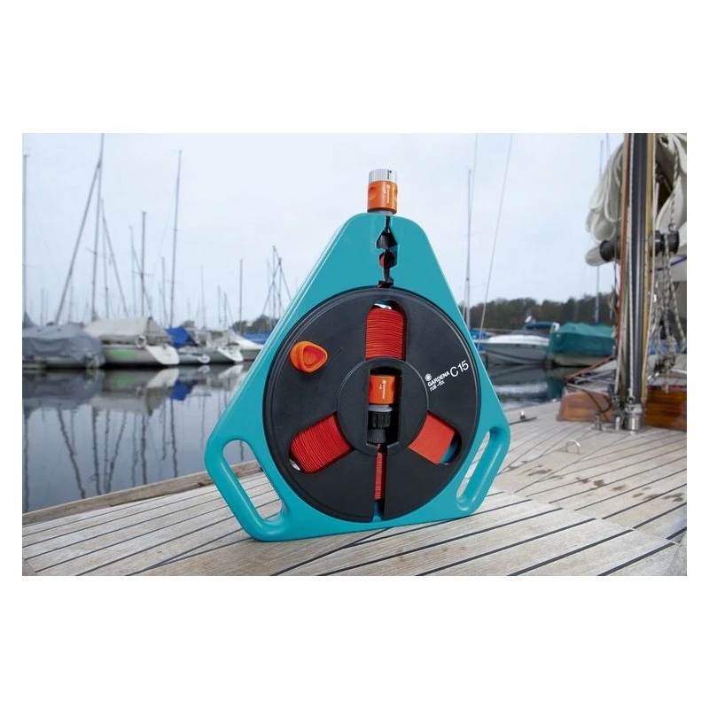 Gardena Classic Roll-fix Platte Slang 15m In Casette 4 Gardena Classic Roll-fix Platte Slang 15m In Casette - Afbeelding 2