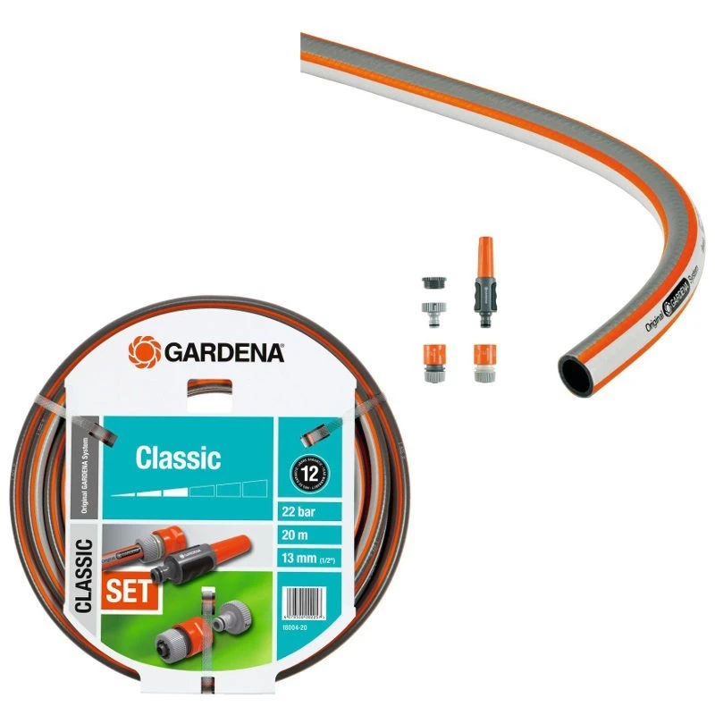 Gardena Classic Tuinslang Met Aansluitarmaturen 13 Mm (1/2") 20 M 3 Gardena Classic Tuinslang Met Aansluitarmaturen 13 Mm (1/2") 20 M